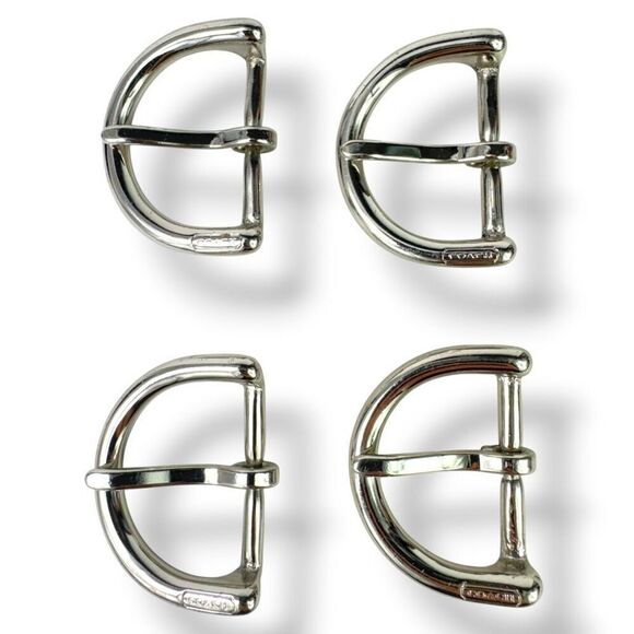 Coach Replacement Silver Buckles for Bags Hardware Lot Set 4 Pc - 1.25” x 1.75” - Picture 1 of 8